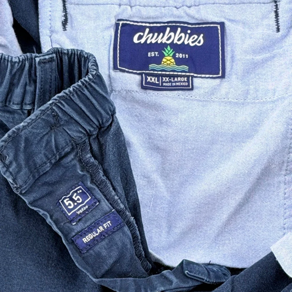 Chubbies Shorts Mens XXL Navy Blue 5.5